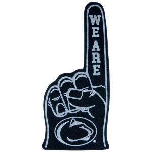 foam finger with We Are and Penn State Athletic Logo
